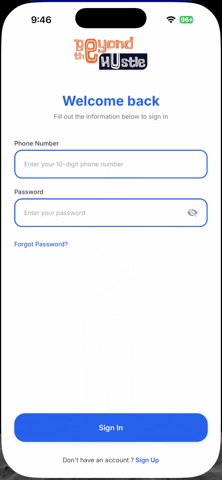 beyondTheHustleApp Screenshot 1 of 3
