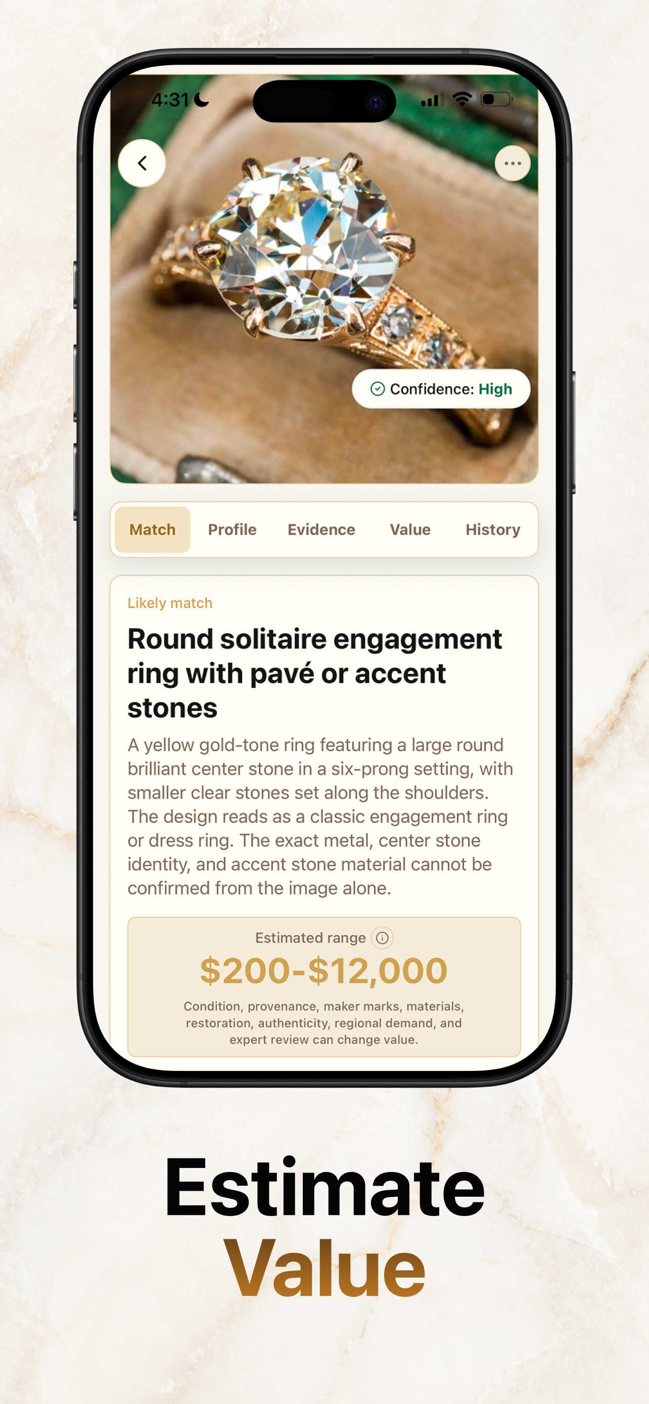 Jewelry Identifier: Valora screenshot 4