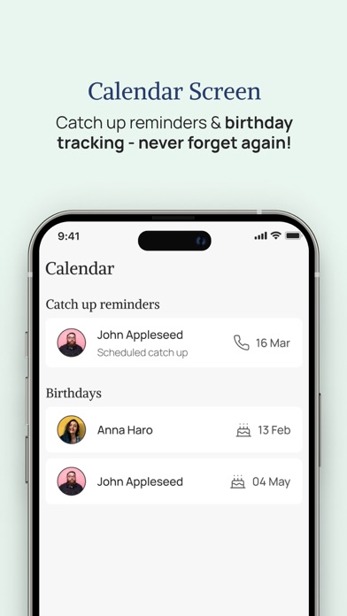 Friendship tracker: SoonCall Screenshot