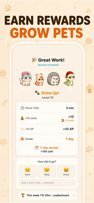 Focus Pet: Study Timer screenshot 2