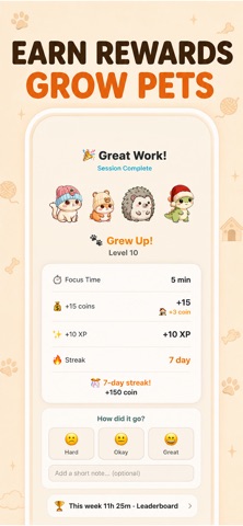 Focus Pet: Study Timer Screenshot 2 of 8