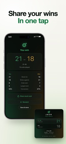 Lawn Bowls Scoreboard Jack iPhone screenshot