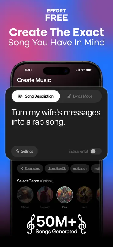 MyTunes : AI Music Generator screenshot 1 of 7