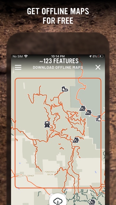 Outlandish: Offroad & Explore iPhone screenshot 3 - Navigation app