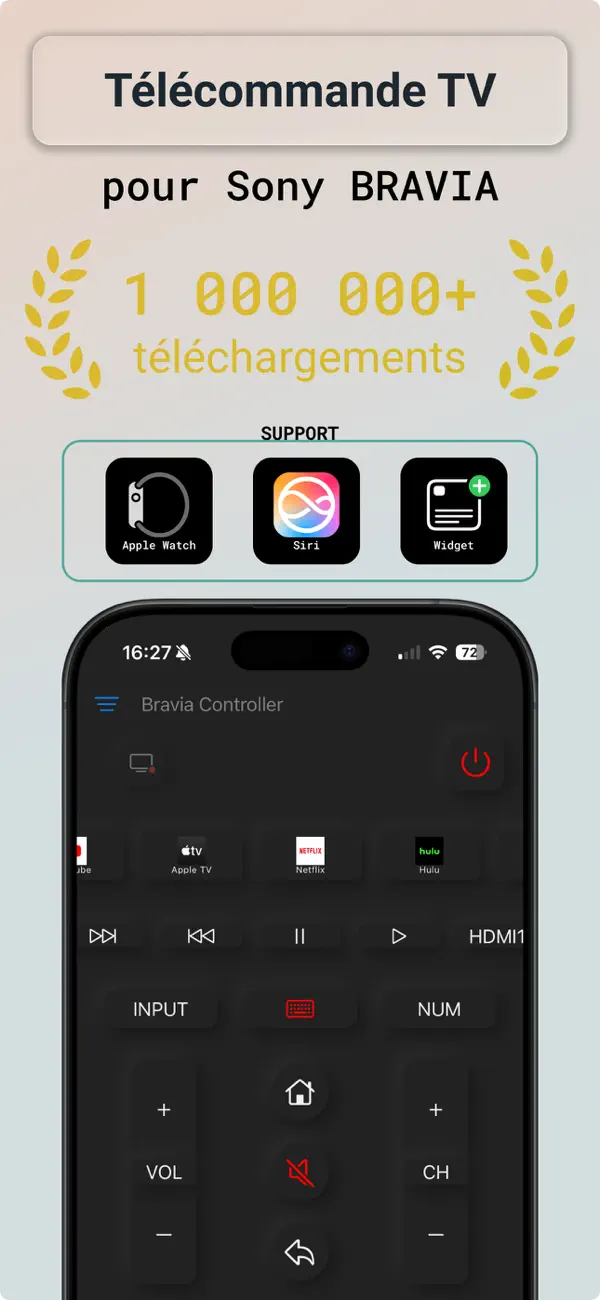 Screenshot #1 pour Bravia Controller - Sony TV