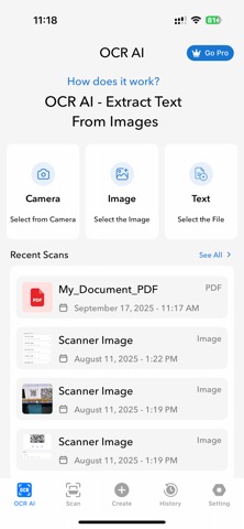 OCR AI: Image to Text & QR screenshot