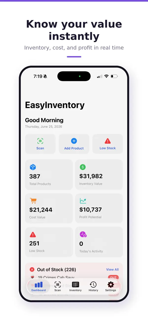 Screenshot #1 pour EasyInventory