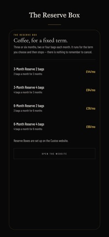 Custos Coffee screenshot 8