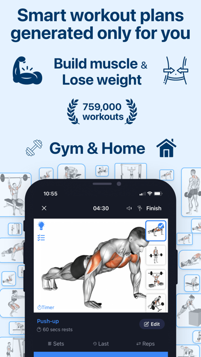 Fitness Planner Gym・Workout AI Screenshot