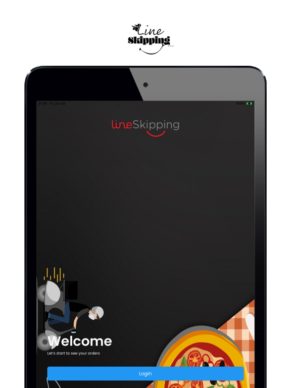 LINESKIPPING DELIVERY iPad screenshot 1 - Food & Drink app