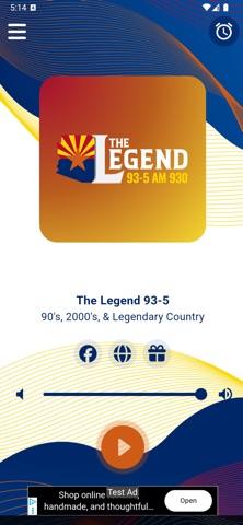 The Legend 93-5 iPhone screenshot