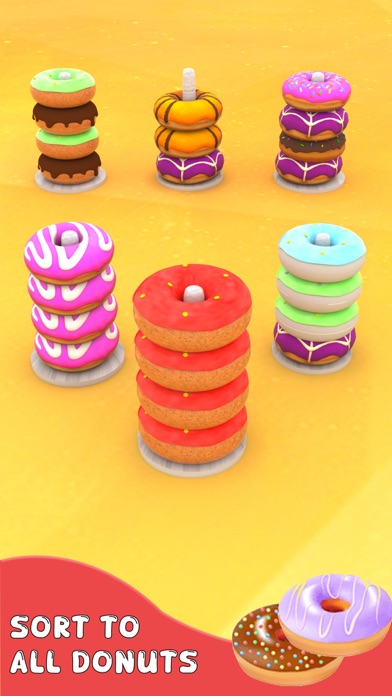 Donut Color Sort Puzzle Games Screenshot