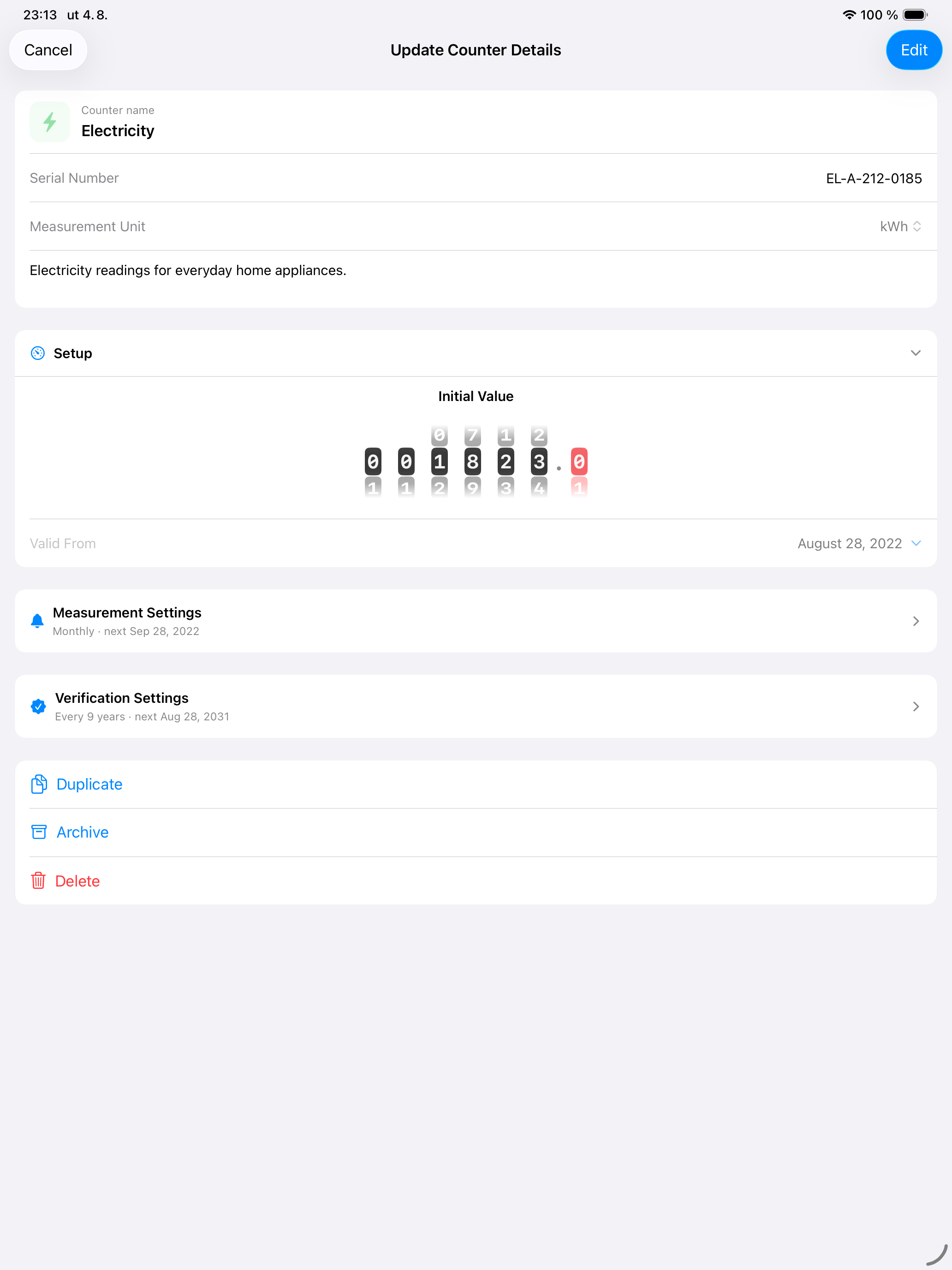 Utility Meter Log – Tracker screenshot 10