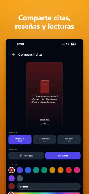 Lomo: Diario de Lectura iPhone screenshot 5