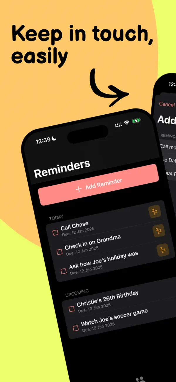 Screenshot #1 pour Amigos - Keep in touch, easily