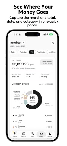 SaySpend: AI Expense Tracker Screenshot 1 of 9