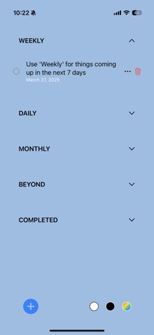 Tasktastic: Daily and Beyond. screenshot