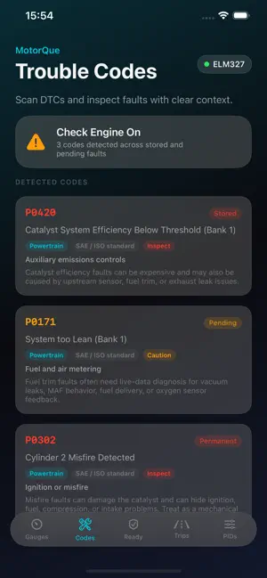 MotorQue: Car Dashboard & Scan screenshot 3