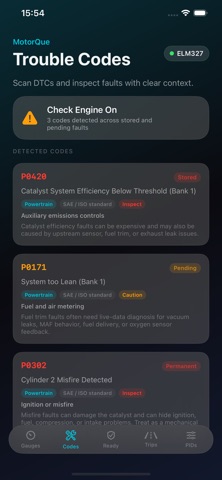 MotorQue: Car Dashboard & Scan Screenshot 3 of 5