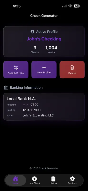 Check Generator screenshot 1 of 6