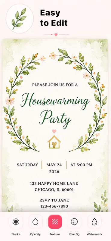 Invitation Card Maker · screenshot 5 of 8