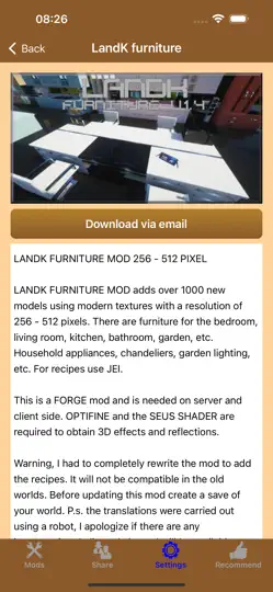 Screenshot von MC - Latest Furniture DLC Mods auf dem iPhone 3