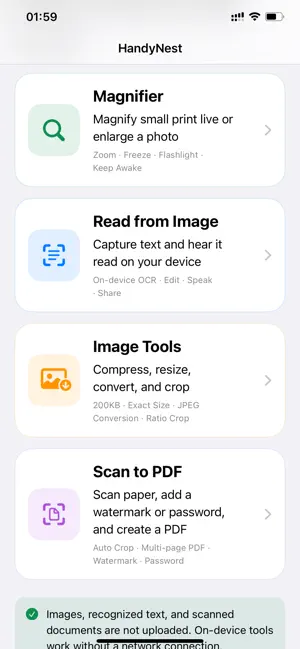 HandyNest: Offline Tools screenshot 2