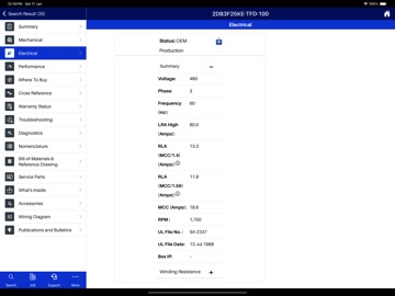 Copeland Mobile iPad screenshot
