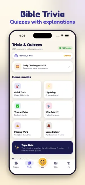 Bible Spin - Word Puzzle Games screenshot 4