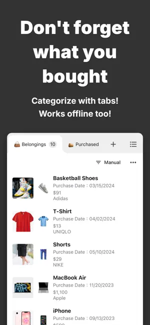 Purchase List | Shopping list screenshot 1