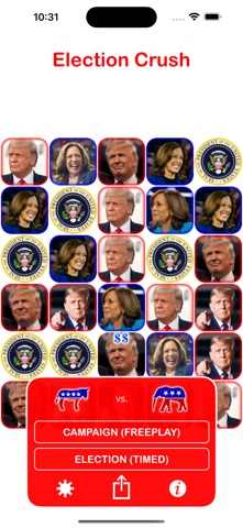Election Crush app screenshot