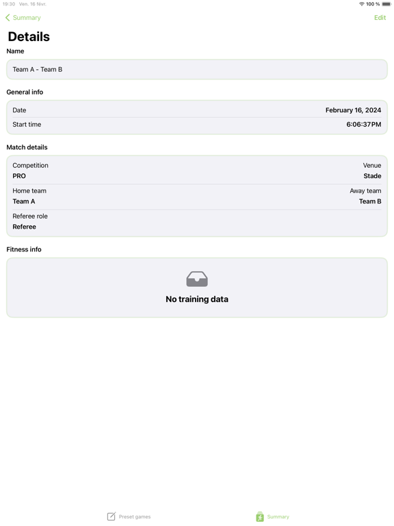 Soccer Referee iPad screenshot 3 - Sports app