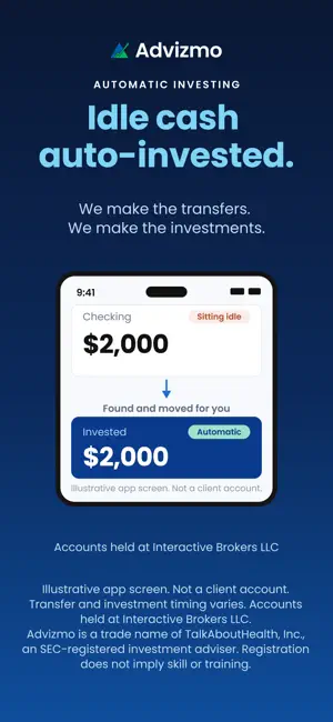 Advizmo. Auto-Invest & Save screenshot 1