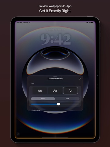 Notchify - Wallpaper Maker iPad screenshot