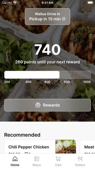 Wailua Drive In iPhone screenshot 1 - Food & Drink app