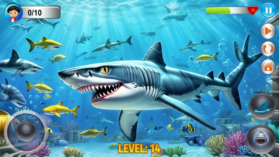 #6. Angry Shark Simulator Games 3d (iOS) 由: PLASMA IT SOLUTIONS