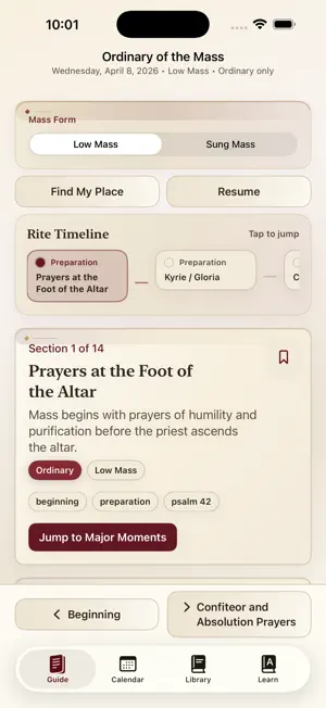 Latin Mass App screenshot 1