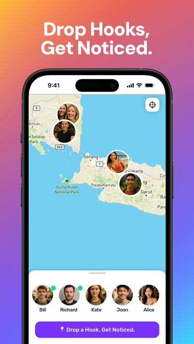 HOOKS: Travel Social Map screenshot