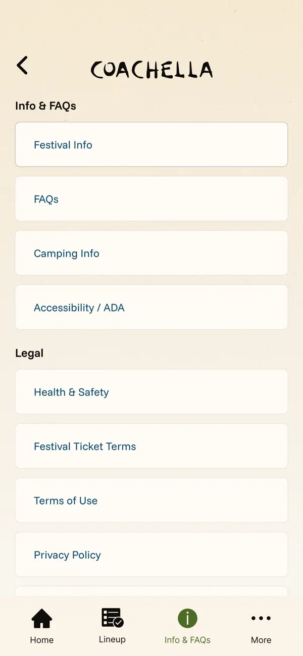 Screenshot #3 pour Coachella Official