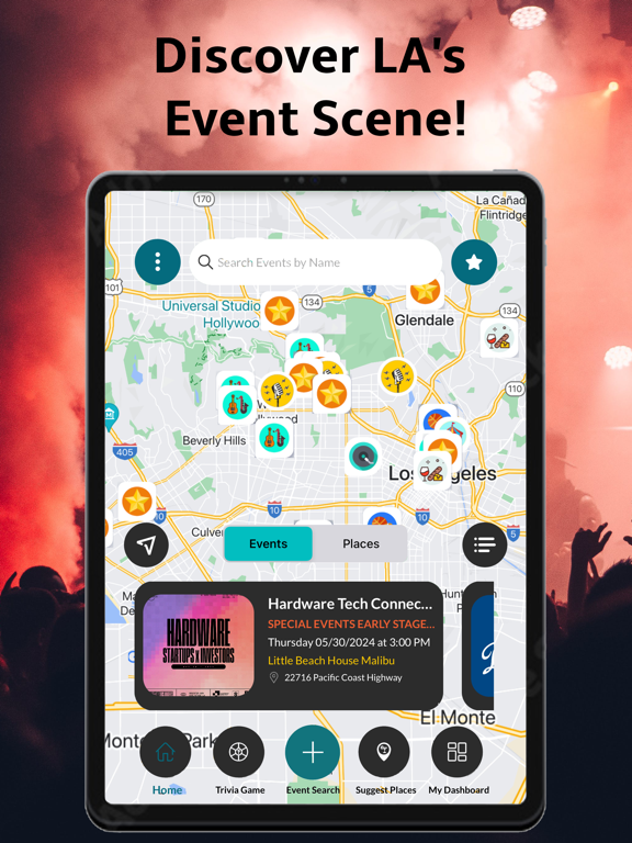 BUUZ - Ultimate Event Finder iPad screenshot 1 - Lifestyle app