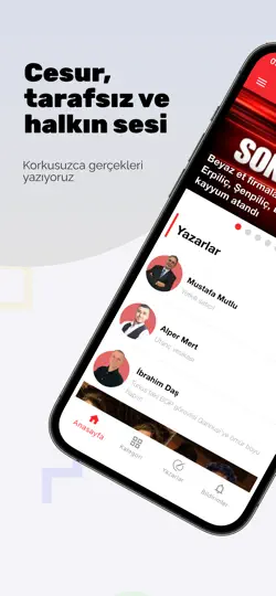 Korkusuz Gazetesi - Haberler iPhone Ekran Görüntüsü 1