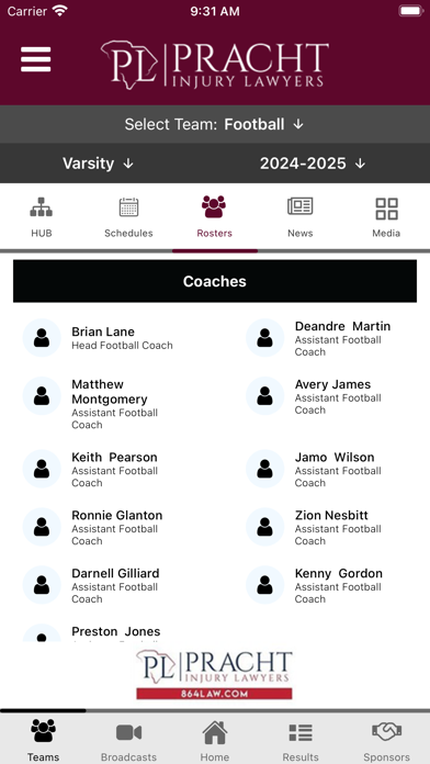 Westside Rams Athletics Screenshot
