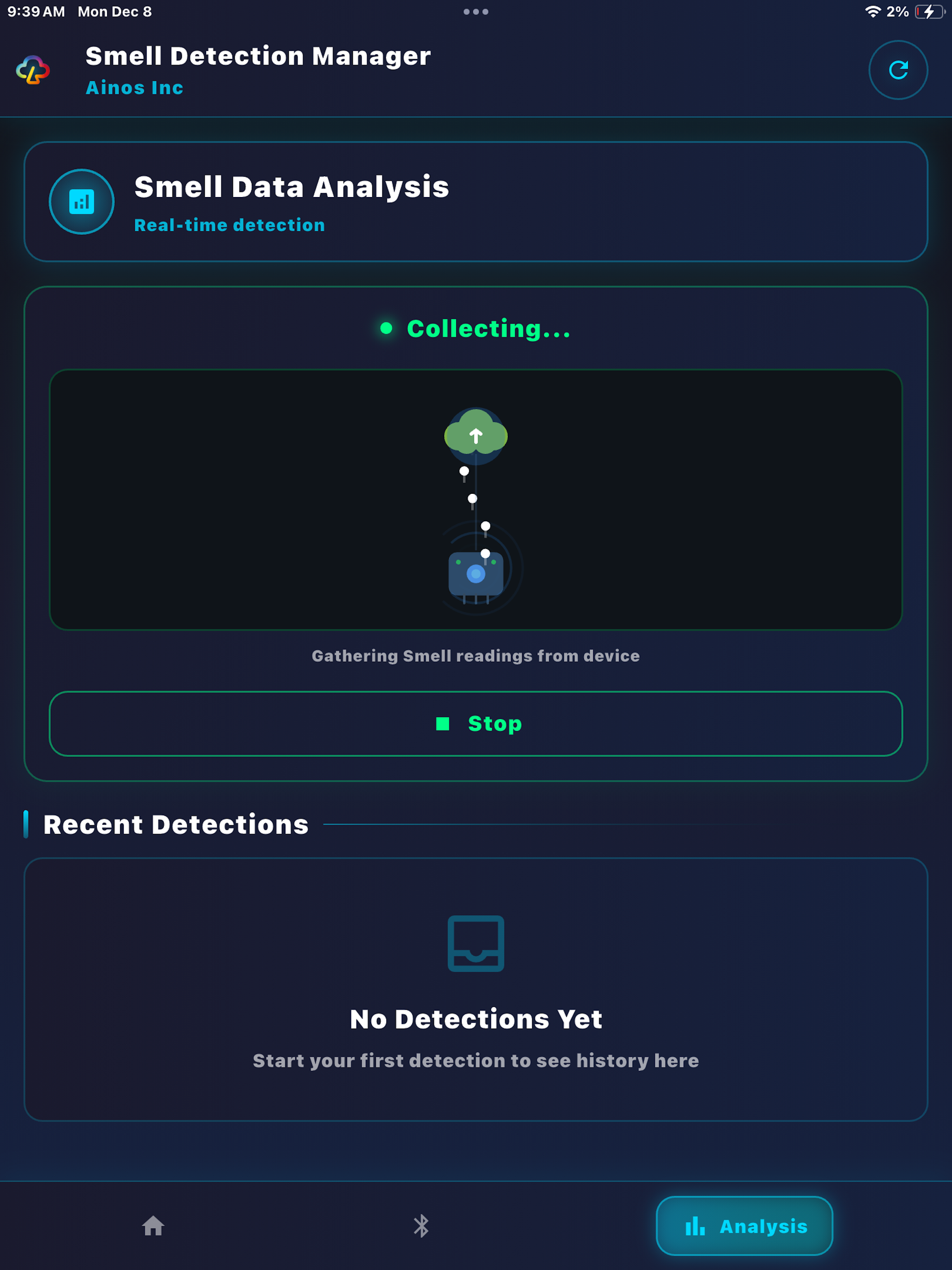 Ainos Smell Detection Manager