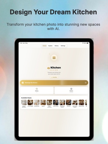 AI Kitchen Design: Remodel App iPad screenshot