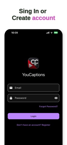 YouCaptions Screenshot 1 of 6