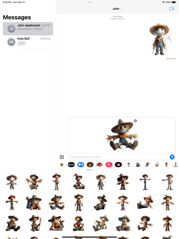 Screenshot #5 pour Happy Scarecrow Stickers