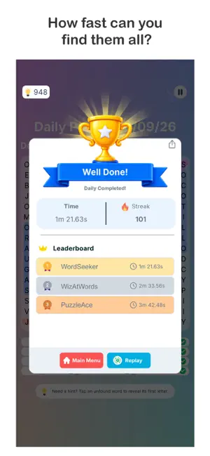 WordSee: Daily Word Search screenshot 2