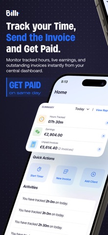 Billr: Time Tracker & Billing Screenshot 1 of 6