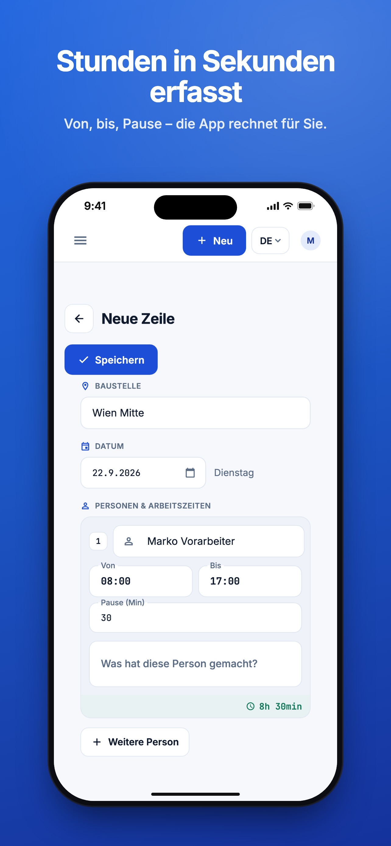 Screenshot 7 of Baurapport – Bautagebuch