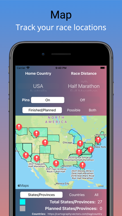 My Running Races screenshot